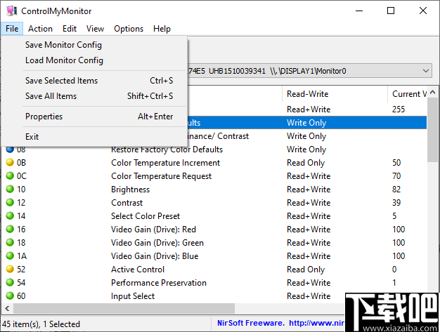 ControlMyMonitor(电脑显示器配置工具)