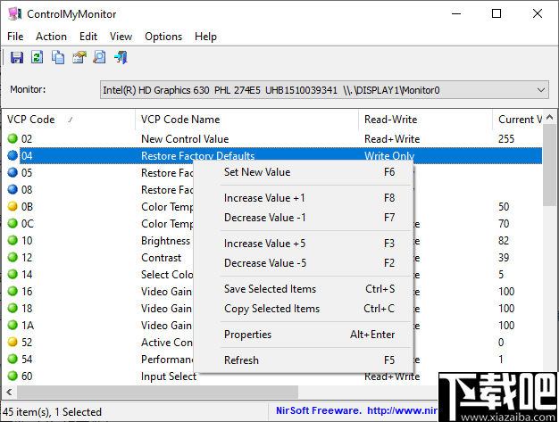 ControlMyMonitor(电脑显示器配置工具)