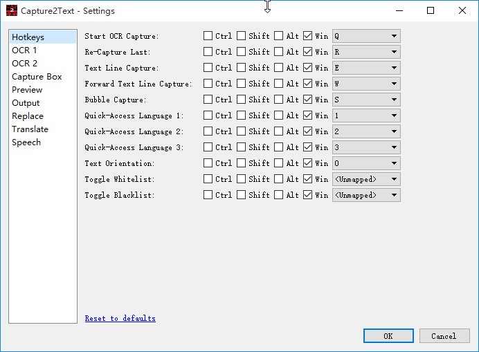 Capture2Text识别图片文字的方法