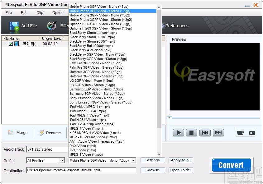 4Easysoft FLV to 3GP Video Converter(flv转3gp视频转换器)