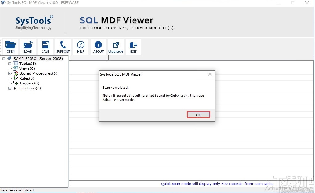 SysTools MDF Viewer(MDF文件管理器)