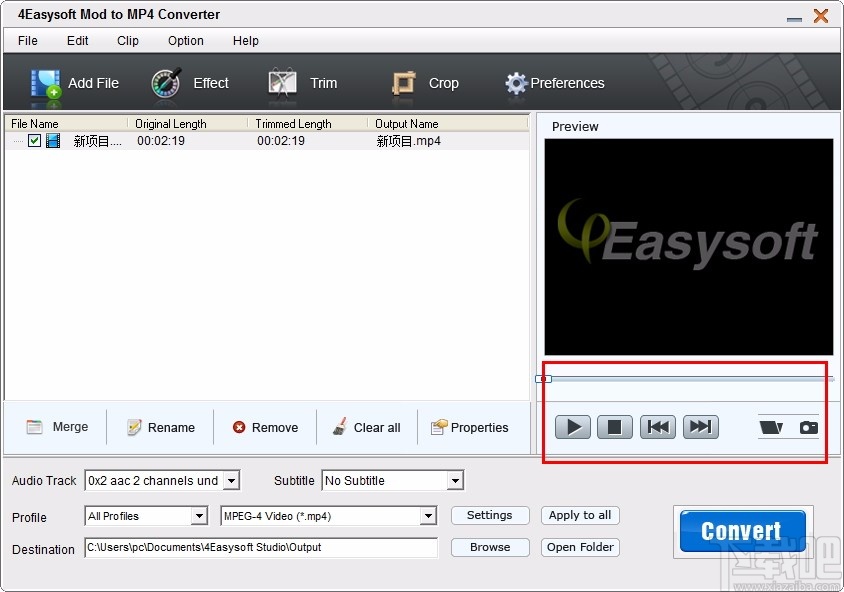 4Easysoft Mod to MP4 Converter(Mod至MP4转换工具)