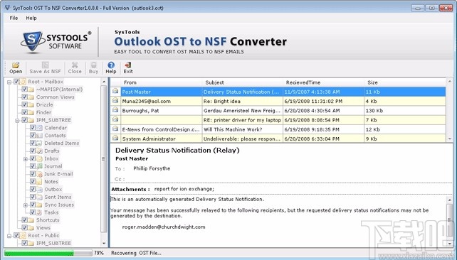 SysTools Outlook OST to NSF Converter(OST转NSF转换器)