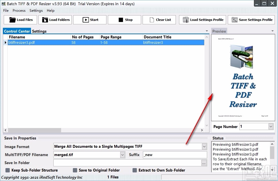 Batch TIFF PDF Resizer(PDF文件处理软件)