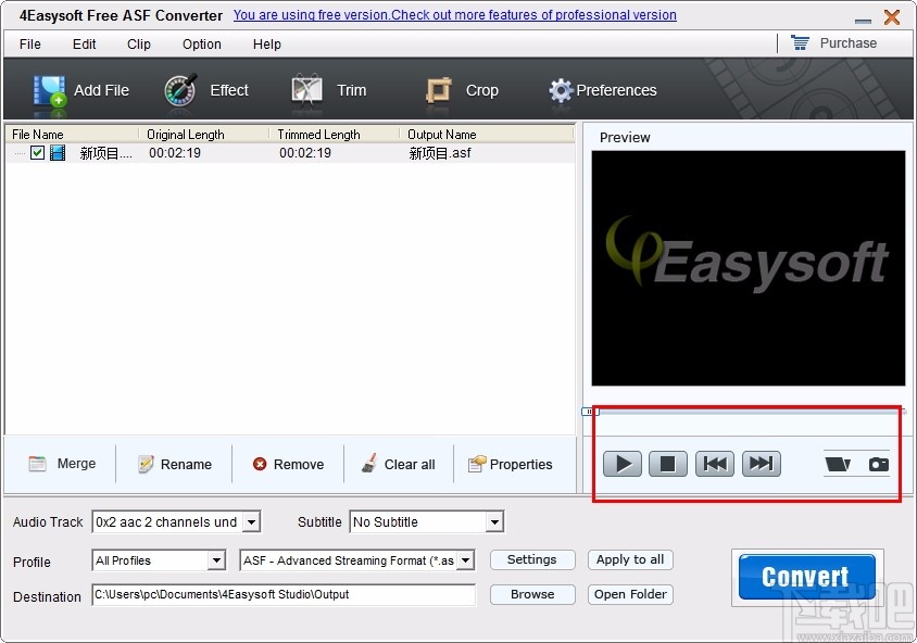 4Easysoft Free ASF Converter(免费ASF视频格式转换器)