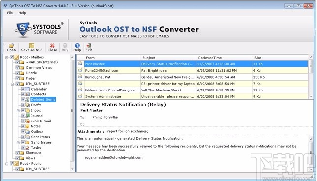 SysTools Outlook OST to NSF Converter(OST转NSF转换器)