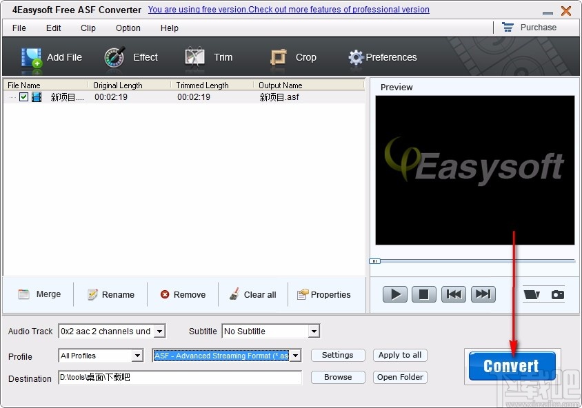 4Easysoft Free ASF Converter(免费ASF视频格式转换器)