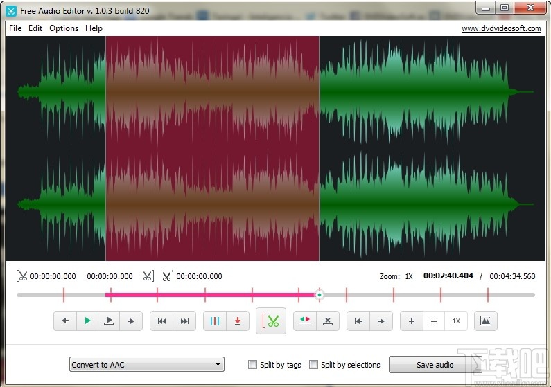 DVDVideosoft Free Audio Editor(音频编辑软件)