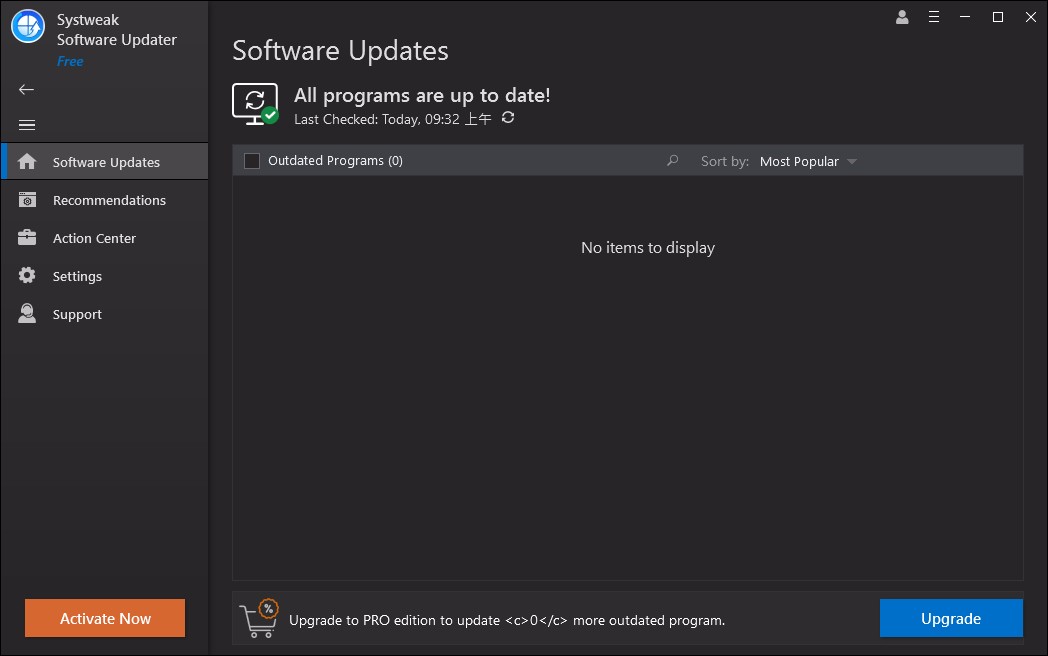 Systweak Software Updater设置默认保存位置的方法