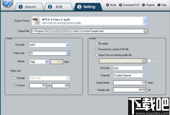 iLike SWF to MP4 Converter(SWF转MP4转换器)