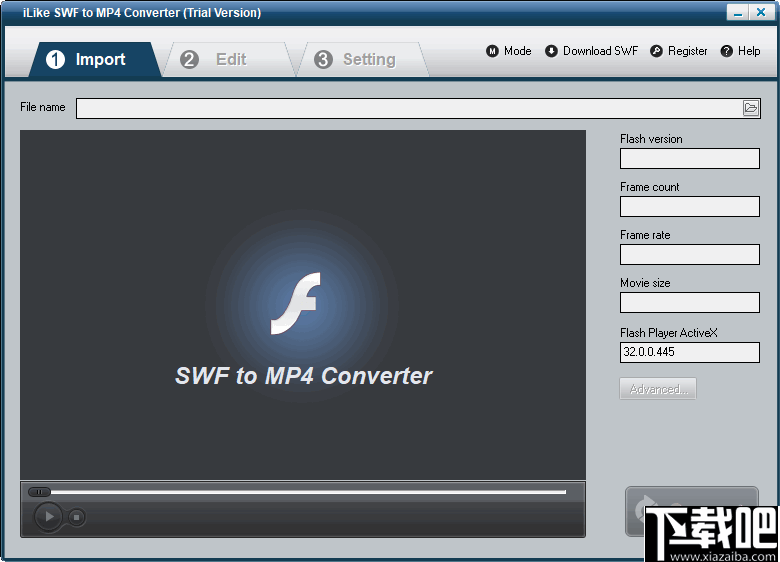 iLike SWF to MP4 Converter(SWF转MP4转换器)