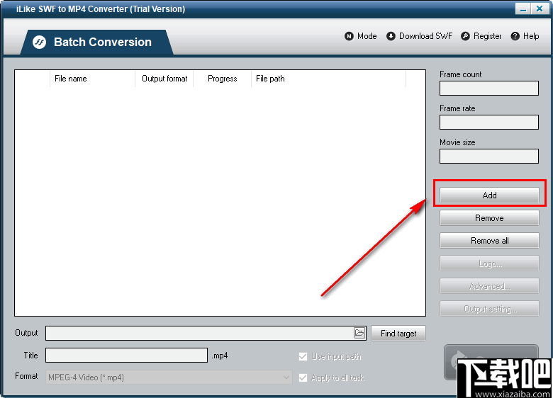 iLike SWF to MP4 Converter(SWF转MP4转换器)