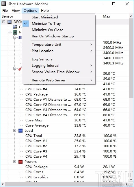 Libre Hardware Monitor(电脑硬件监测工具)