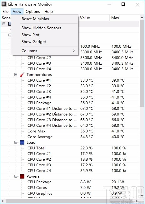 Libre Hardware Monitor(电脑硬件监测工具)