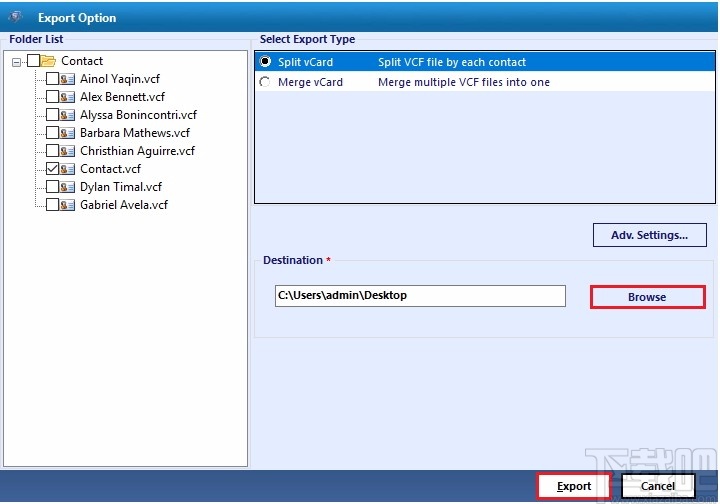 SysTools vCard Split and Merge(vCard分割合并软件)