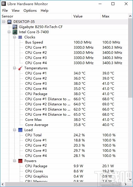 Libre Hardware Monitor(电脑硬件监测工具)