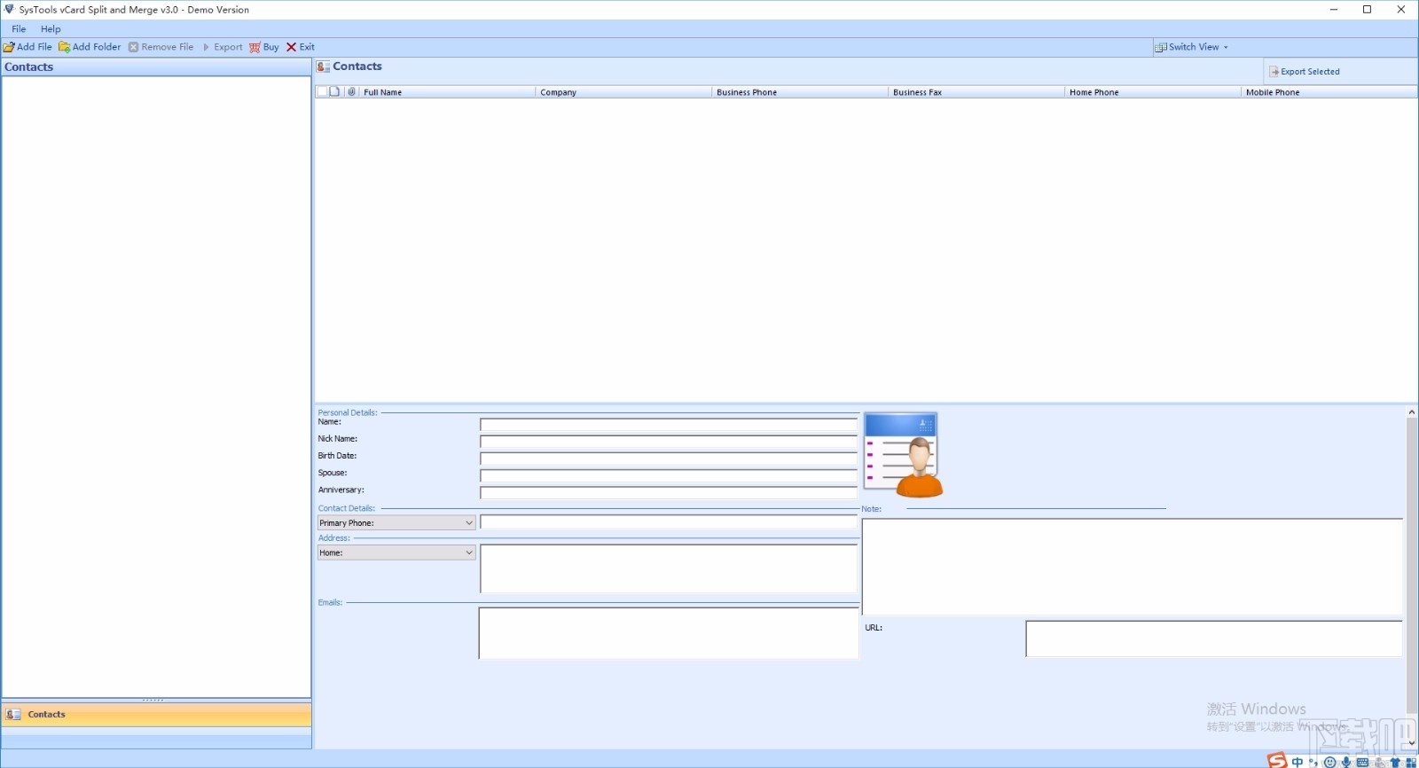 SysTools vCard Split and Merge(vCard分割合并软件)