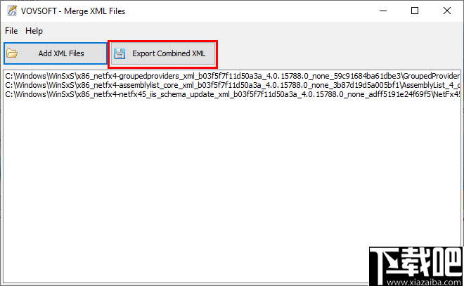 Merge XML Files(xml文件合并工具)