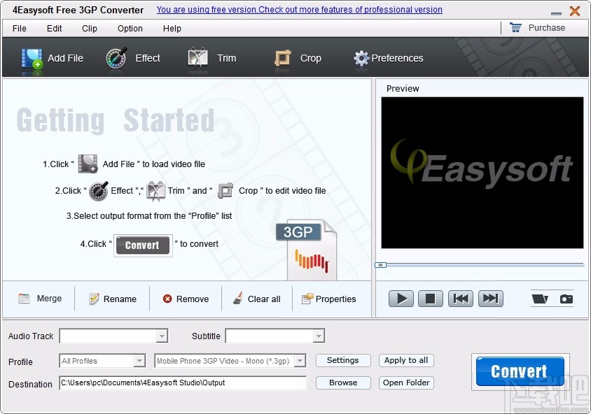 4Easysoft Free 3GP Converter(3GP视频格式转换器)