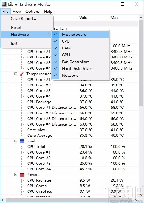 Libre Hardware Monitor(电脑硬件监测工具)