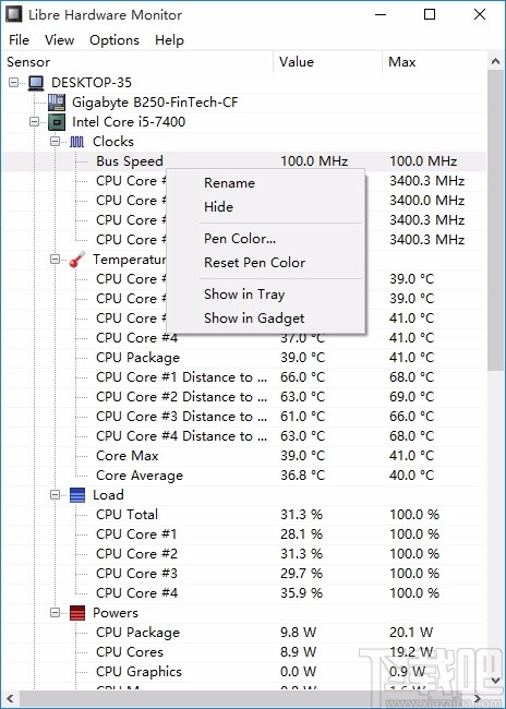 Libre Hardware Monitor(电脑硬件监测工具)