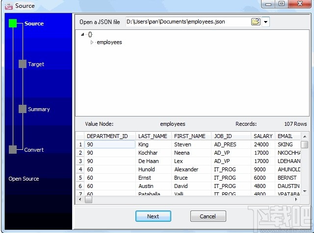 JsonToDbf(JSON数据导入Dbf)