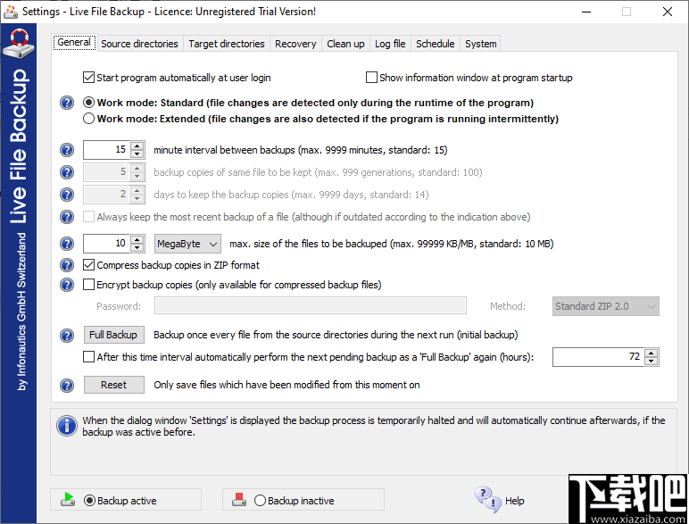 Live File Backup(文件实时备份软件)