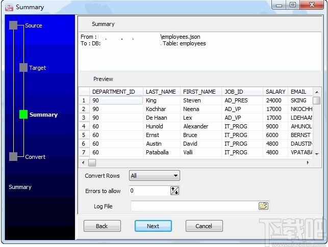 JsonToDbf(JSON数据导入Dbf)