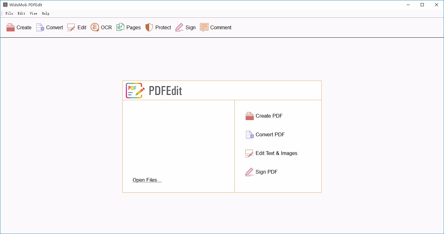 WidsMob PDFEdit提取PDF页面的方法