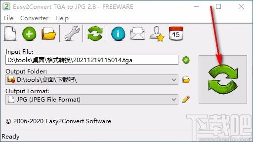 Easy2Convert TGA to JPG(TGA转JPG图片格式转换器)