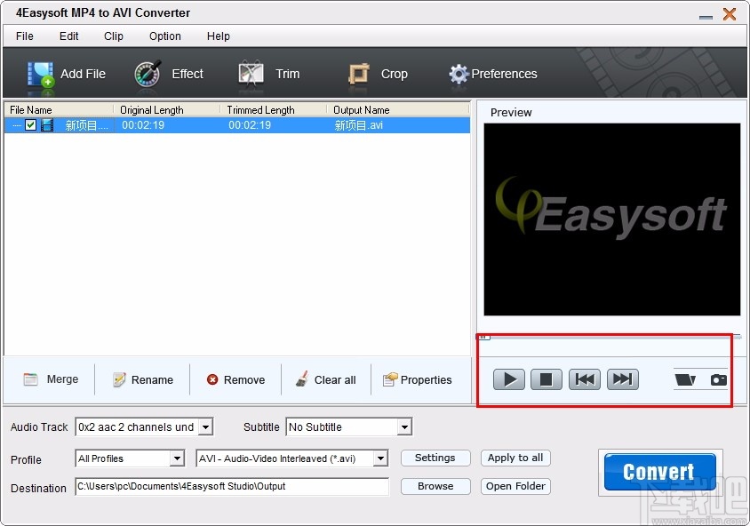 4Easysoft MP4 to AVI Converter(MP4转AVI视频转换器)