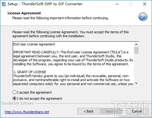 ThunderSoft SWF to GIF Converter(SWF转GIF)