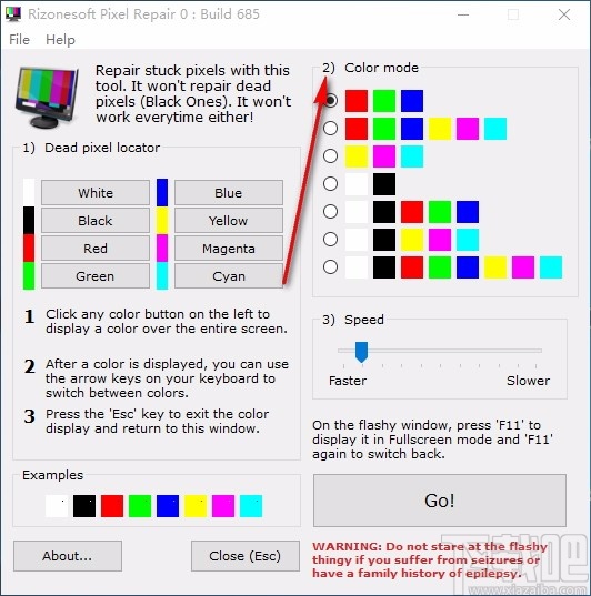 Rizonesoft Pixel Repair(屏幕检测工具)