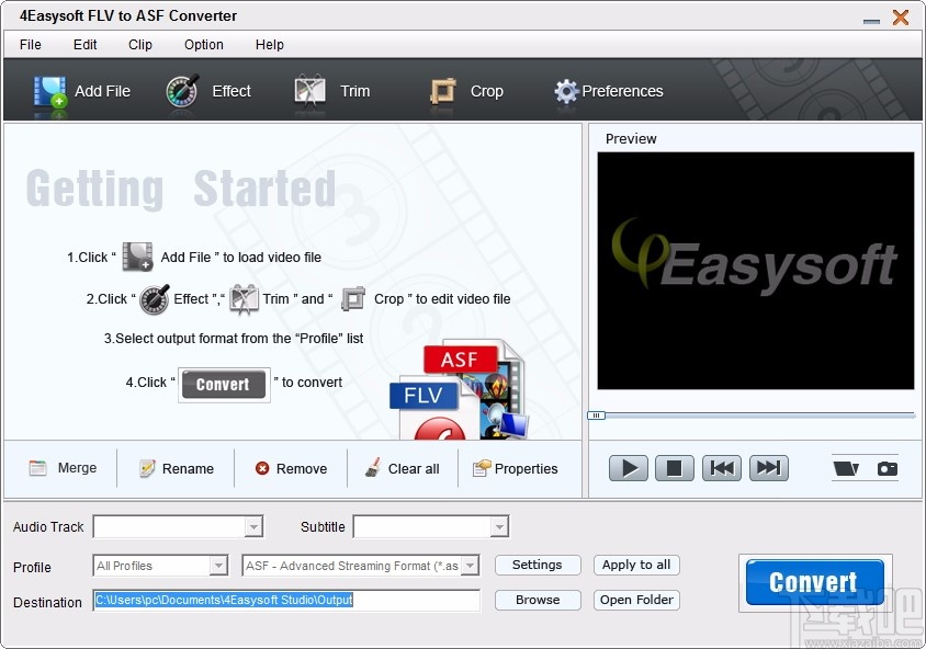 4Easysoft FLV to ASF Converter(FLV转ASF视频格式转换器)