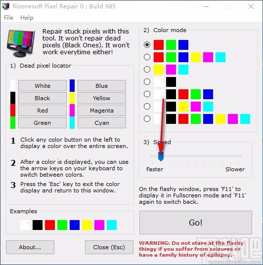 Rizonesoft Pixel Repair(屏幕检测工具)