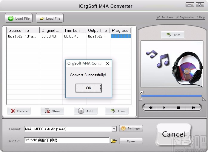 iOrgSoft M4A Converter(M4A音频格式转换器)