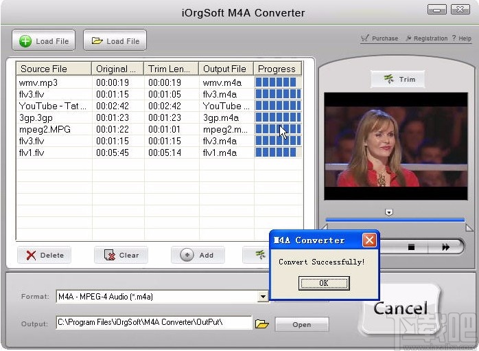 iOrgSoft M4A Converter(M4A音频格式转换器)