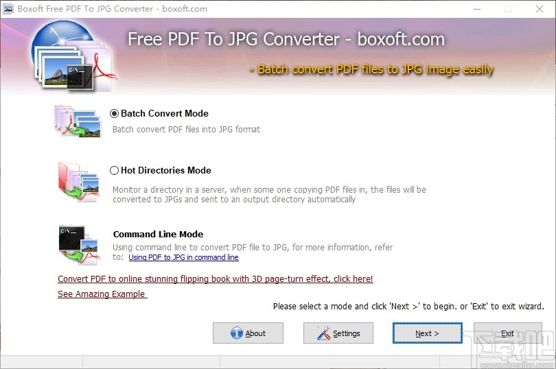 Boxoft PDF To JPG Converter(PDF转换器)