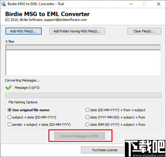 Birdie MSG to EML Converter(MSG转EML工具)