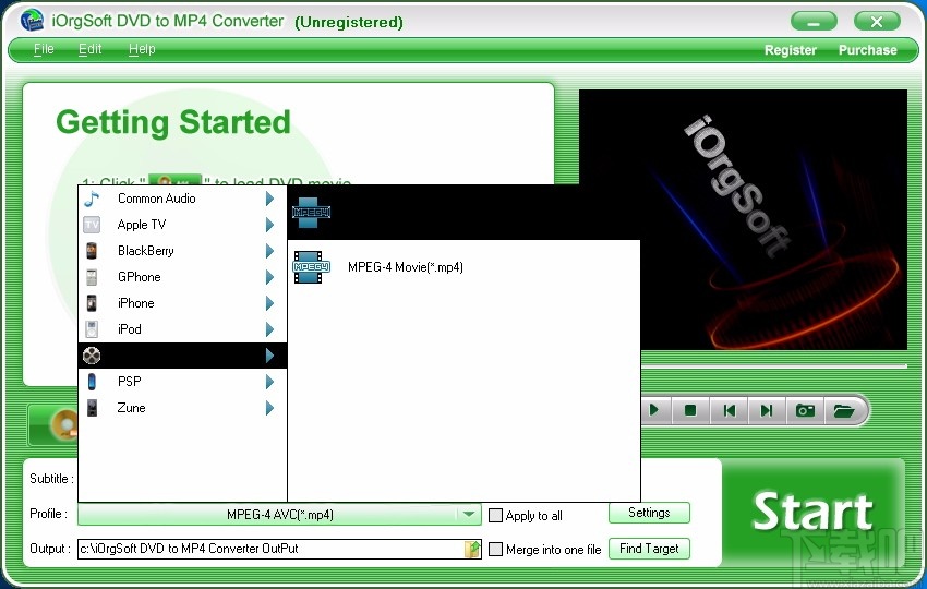 iOrgSoft DVD to MP4 Converter(DVD转MP4转换器)