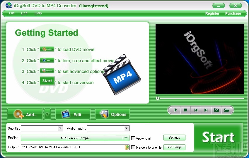 iOrgSoft DVD to MP4 Converter(DVD转MP4转换器)