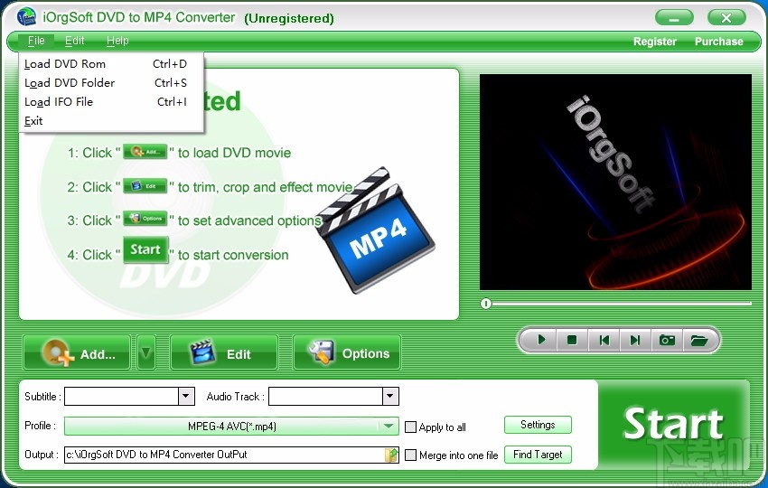 iOrgSoft DVD to MP4 Converter(DVD转MP4转换器)