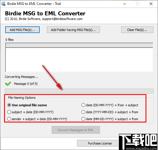 Birdie MSG to EML Converter(MSG转EML工具)