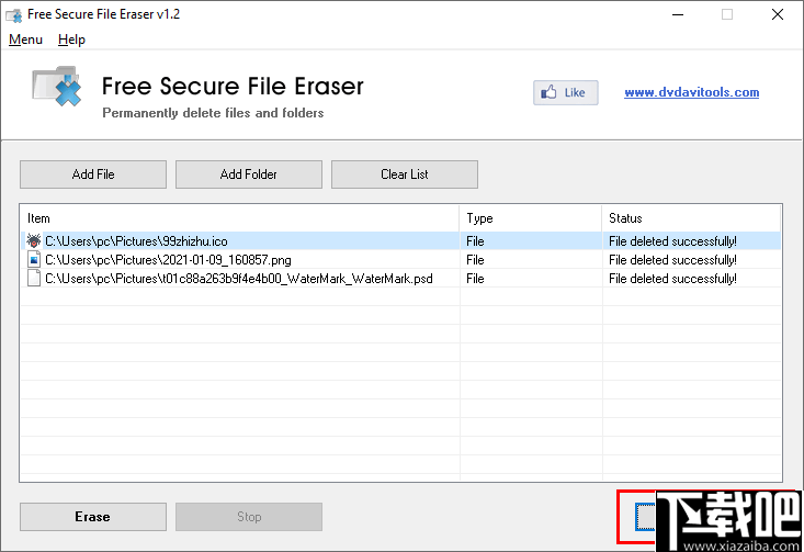 Free Secure File Eraser(安全文件删除工具)