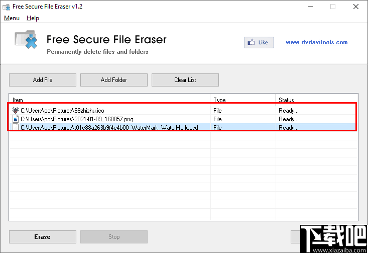 Free Secure File Eraser(安全文件删除工具)