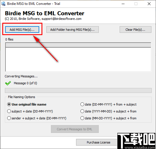 Birdie MSG to EML Converter(MSG转EML工具)