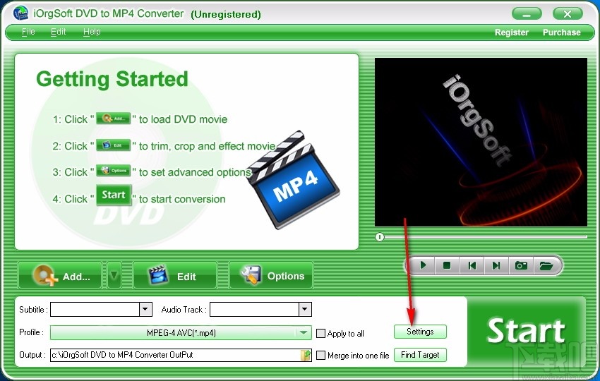 iOrgSoft DVD to MP4 Converter(DVD转MP4转换器)