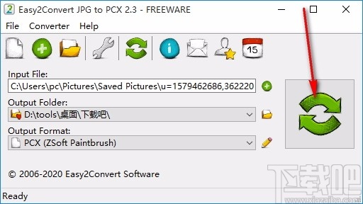 Easy2Convert JPG to PCX(JPG转PCX格式工具)