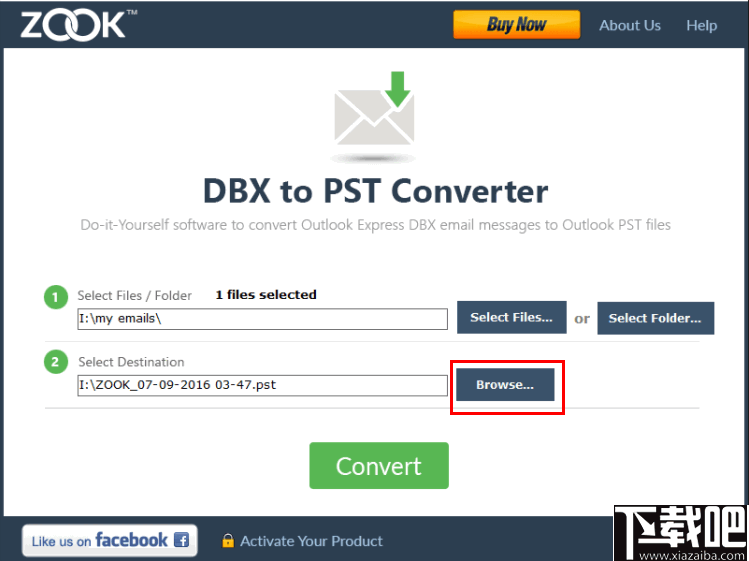 ZOOK DBX to PST Converter(DBX转PST工具)