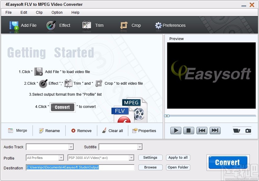 4Easysoft FLV to MPEG Video Converter(FLV转MPEG格式转换器)